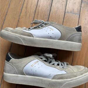 RE/DONE women's Gray and White Sneakers